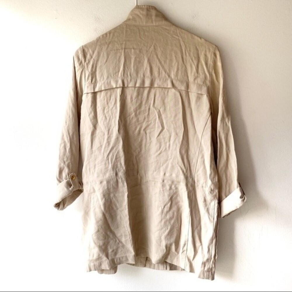 Zara Basic Beige Neutral Lightweight Jacket - image 2